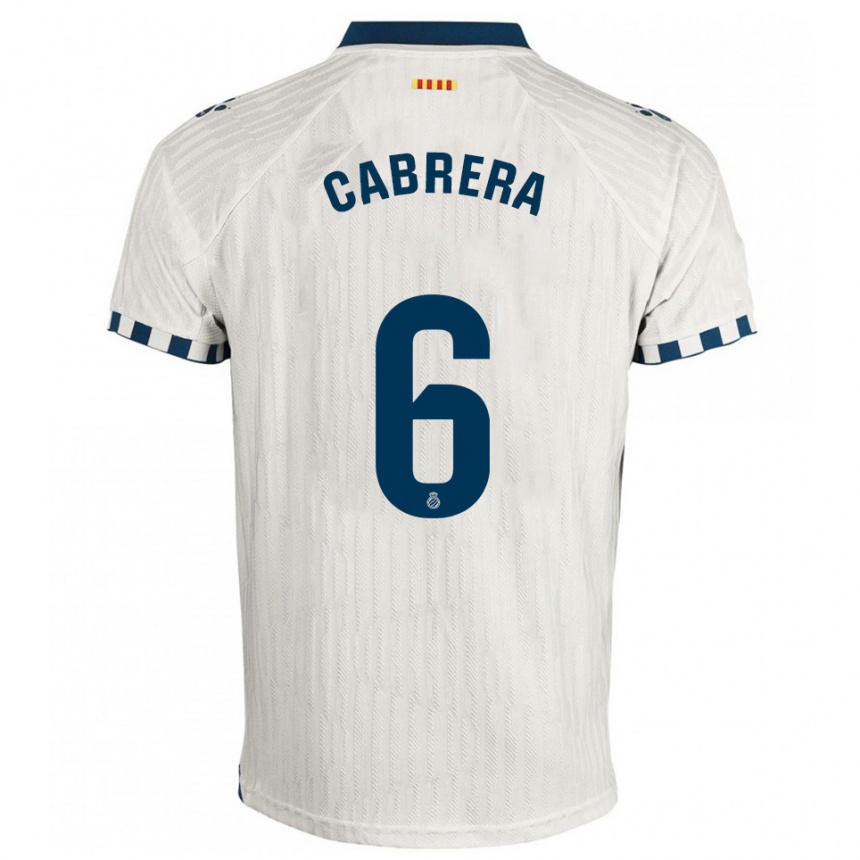 נשים כדורגל לאנדרו קבררה #6 לבן כחול הרחק ג'רזי 2025/26