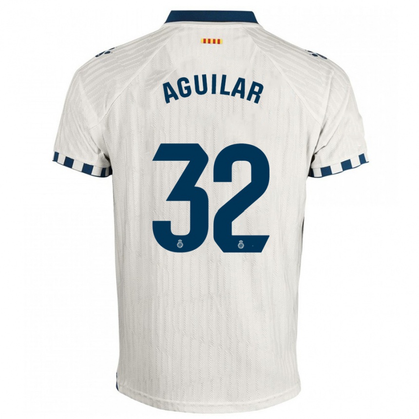 נשים כדורגל Rubén Aguilar #32 לבן כחול הרחק ג'רזי 2025/26