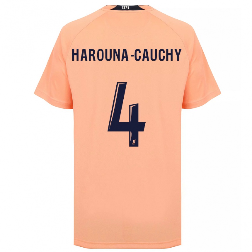 נשים כדורגל Yllian Harouna-Cauchy #4 כתום כחול הרחק ג'רזי 2025/26