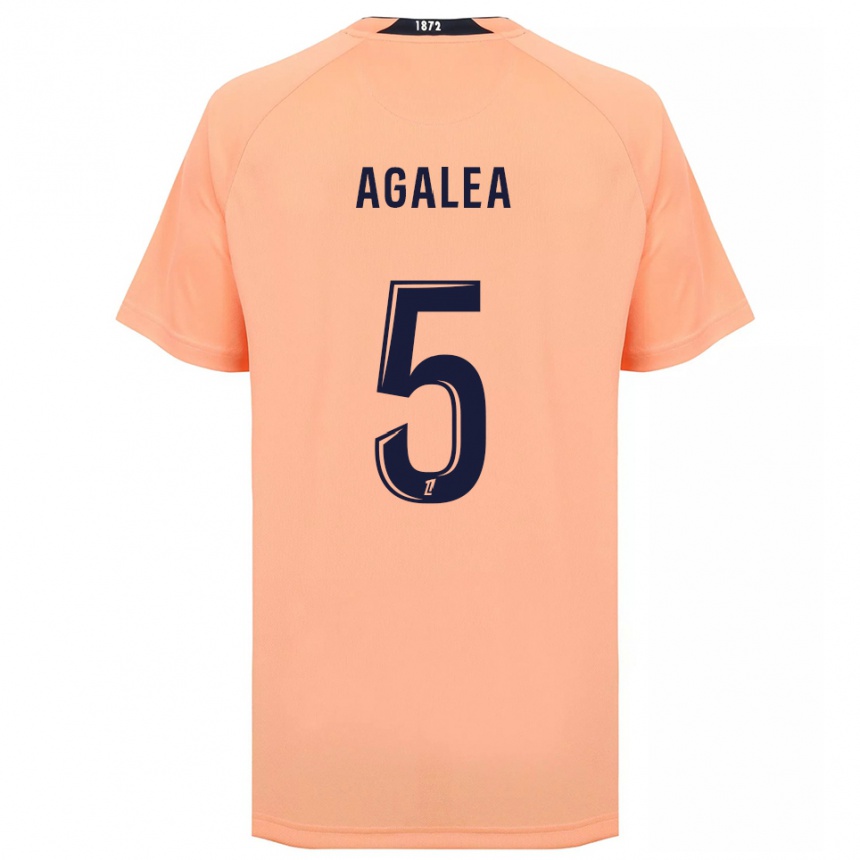 נשים כדורגל Nathan Agalea #5 כתום כחול הרחק ג'רזי 2025/26