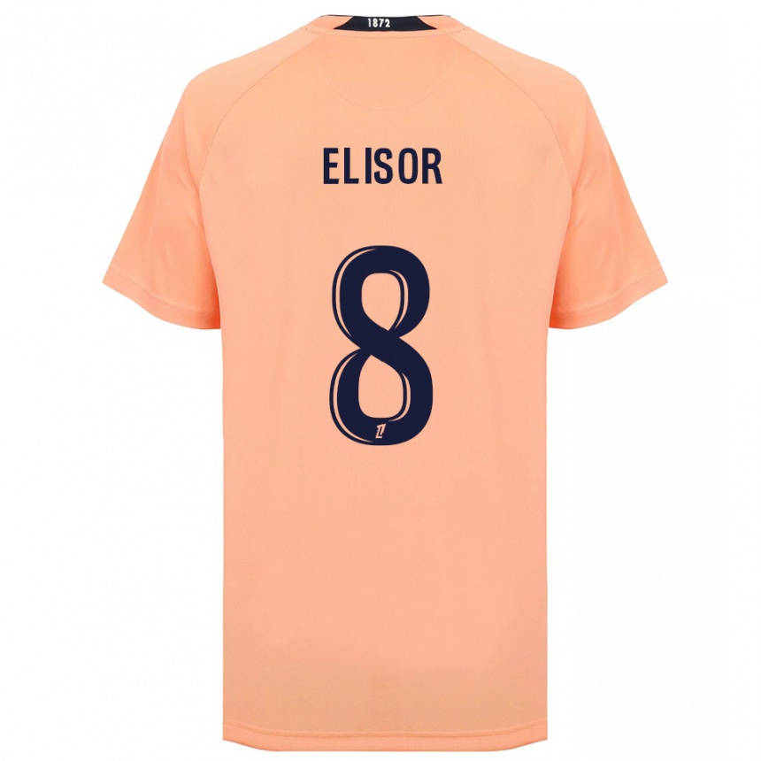 נשים כדורגל Salomé Elisor #8 כתום כחול הרחק ג'רזי 2025/26 נשים כדורגל Salomé Elisor #8 כתום כחול הרחק ג'רזי 2025/26