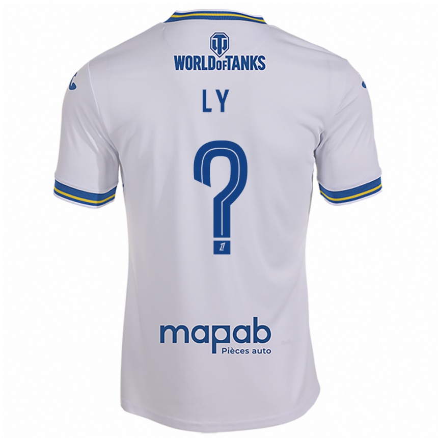 נשים כדורגל Mactar Ly #0 לבן תכלת הרחק ג'רזי 2025/26