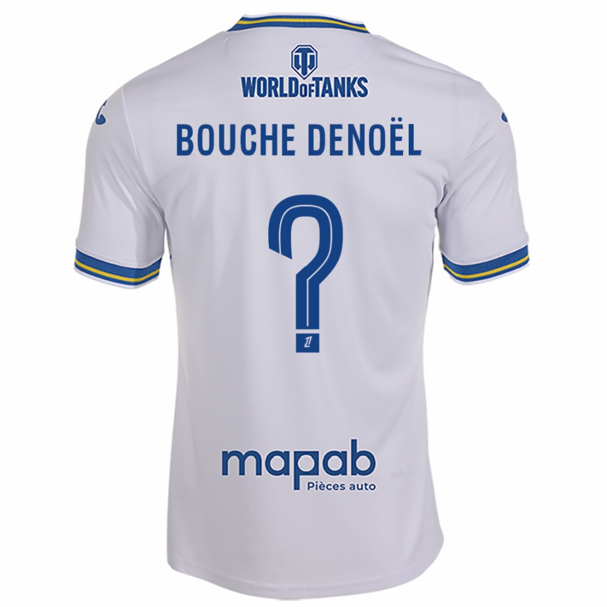 נשים כדורגל Max Bouche Denoël #0 לבן תכלת הרחק ג'רזי 2025/26