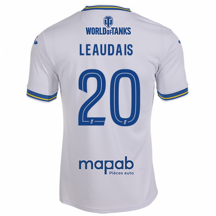 נשים כדורגל Lucas Leaudais #20 לבן תכלת הרחק ג'רזי 2025/26