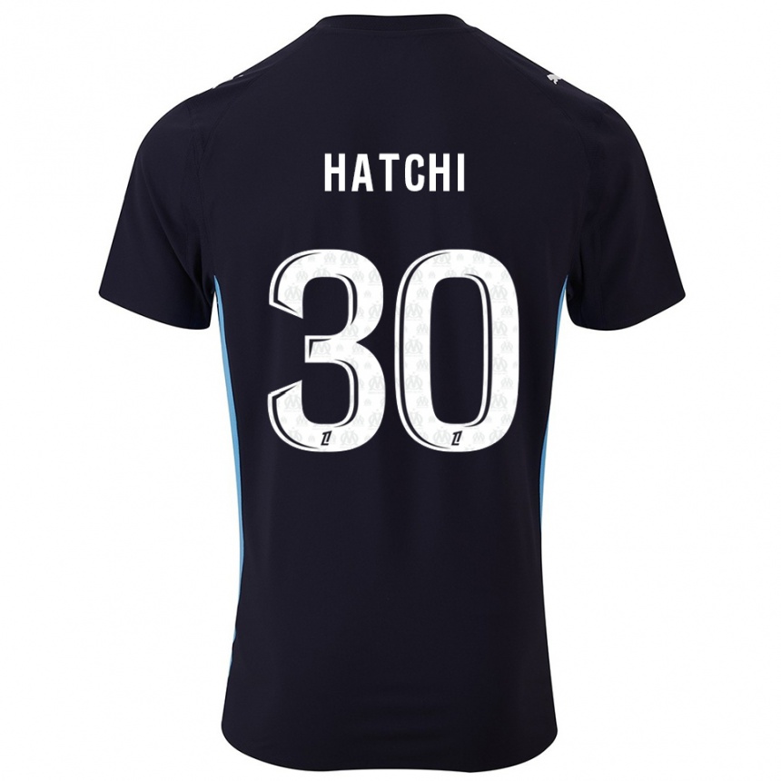נשים כדורגל Anaïs Hatchi #30 שחור תכלת הרחק ג'רזי 2025/26