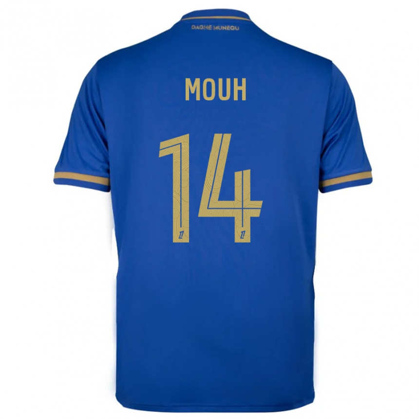 נשים כדורגל Yasir Mouh #14 כחול זהב הרחק ג'רזי 2025/26