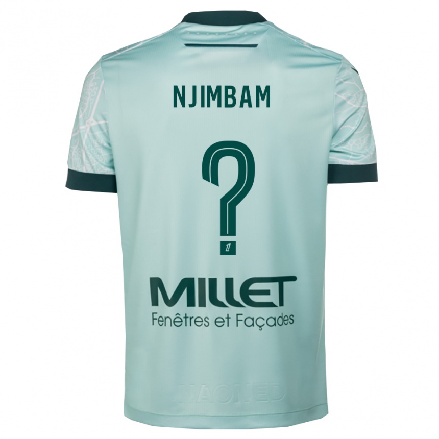 נשים כדורגל Junior Njimbam #0 ירוק לבן הרחק ג'רזי 2025/26