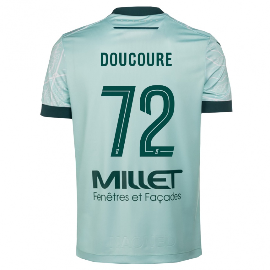 נשים כדורגל Sekou Doucoure #72 ירוק לבן הרחק ג'רזי 2025/26