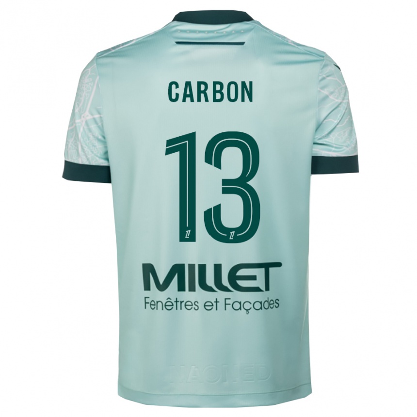 נשים כדורגל Lancelot Carbon #13 ירוק לבן הרחק ג'רזי 2025/26
