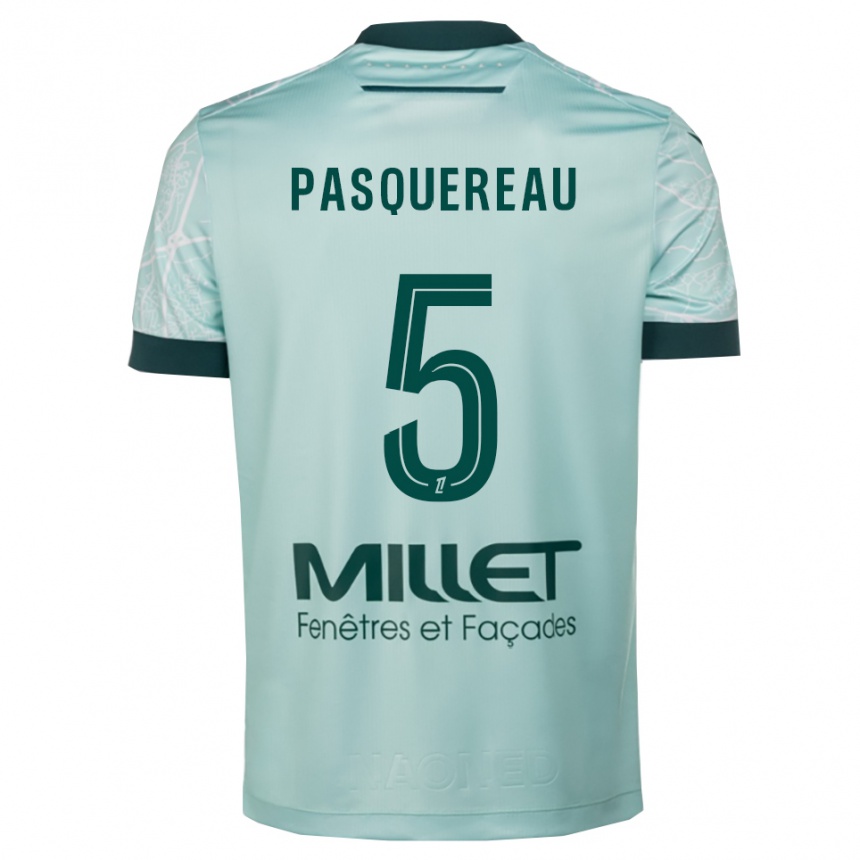 נשים כדורגל ז'ולי פאסקוורו #5 ירוק לבן הרחק ג'רזי 2025/26