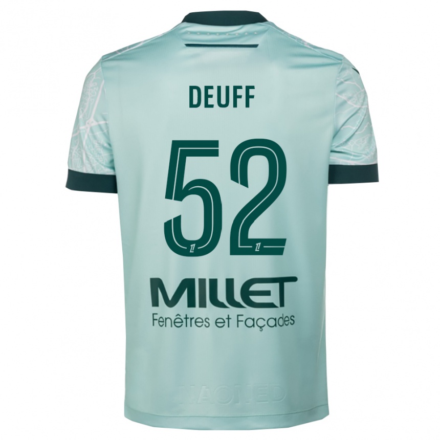 נשים כדורגל Bahmed Deuff #52 ירוק לבן הרחק ג'רזי 2025/26