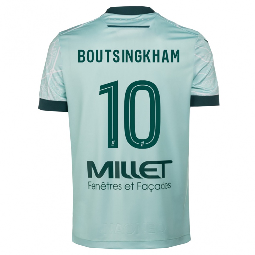 נשים כדורגל Hugo Boutsingkham #10 ירוק לבן הרחק ג'רזי 2025/26