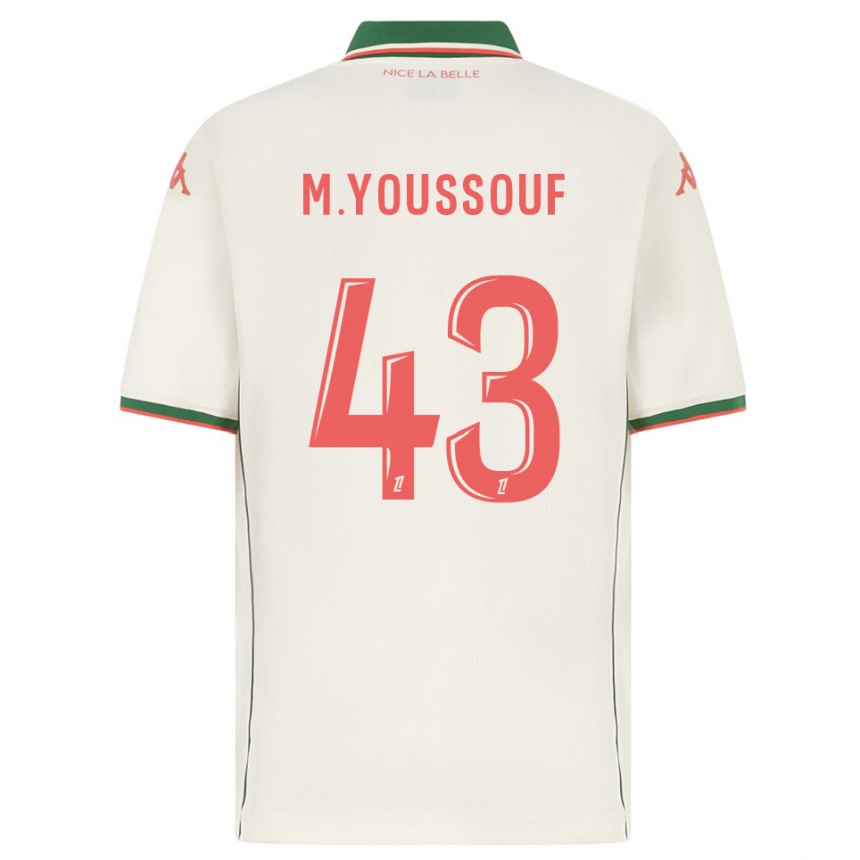 נשים כדורגל Mousslim Youssouf #43 לבן ירוק הרחק ג'רזי 2025/26