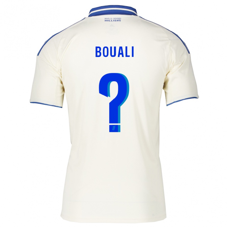 נשים כדורגל Kalil Bouali #0 שמפניה כחול הרחק ג'רזי 2025/26