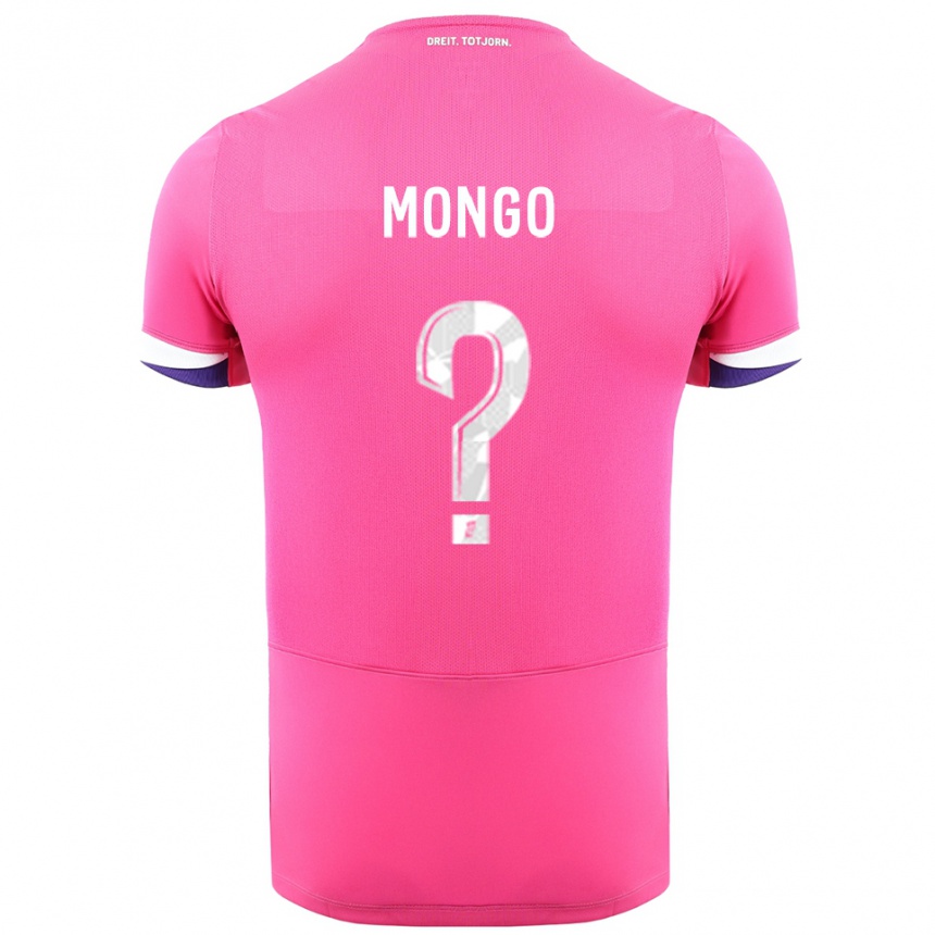 נשים כדורגל Pierre-Wyatt Mongo #0 ורוד לבן הרחק ג'רזי 2025/26