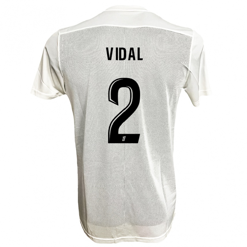 נשים כדורגל Abdaiyaan Vidal #2 שחור לבן הרחק ג'רזי 2025/26