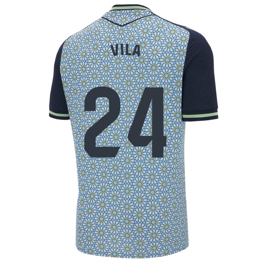 נשים כדורגל Nacho Vila #24 כחול נייבי הרחק ג'רזי 2025/26