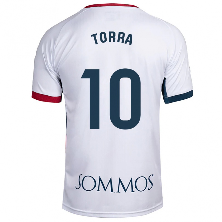 נשים כדורגל מארק טורה סרה #10 לבן אדום הרחק ג'רזי 2025/26