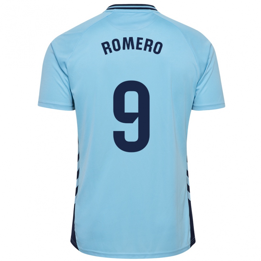 נשים כדורגל Elías Romero #9 תכלת הרחק ג'רזי 2025/26