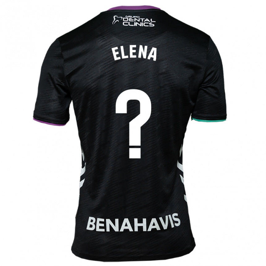 נשים כדורגל Elena Martínez Pérez #0 שחור סגול ירוק הרחק ג'רזי 2025/26