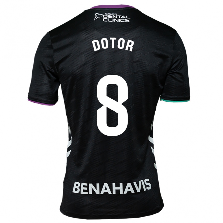 נשים כדורגל קרלוס דוטור #8 שחור סגול ירוק הרחק ג'רזי 2025/26