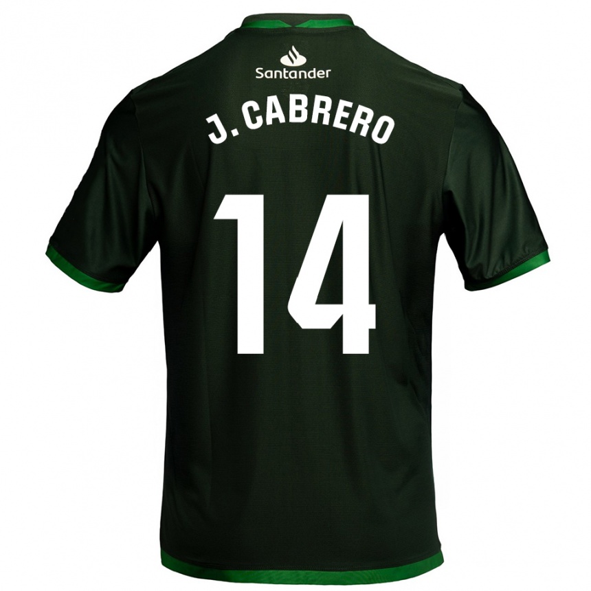 נשים כדורגל Jimena Cabrero De La Llama #14 ירוק כהה הרחק ג'רזי 2025/26
