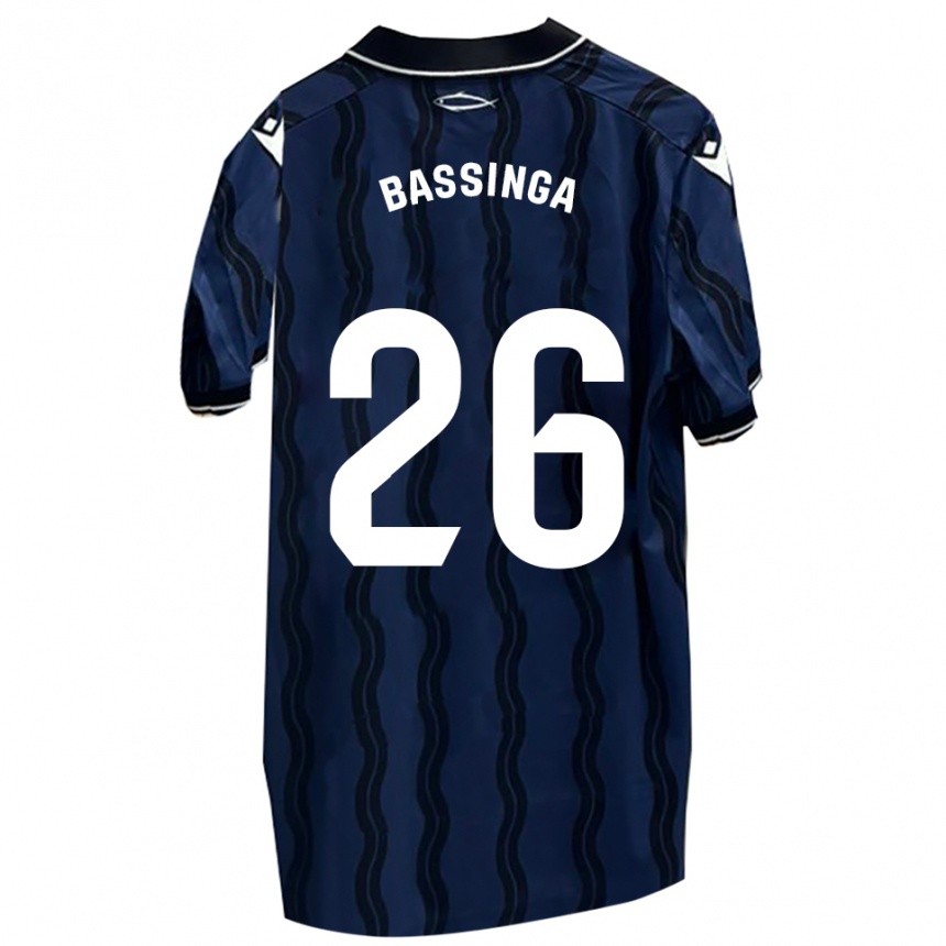 נשים כדורגל Aboubacar Bassinga #26 כחול כהה שחור הרחק ג'רזי 2025/26