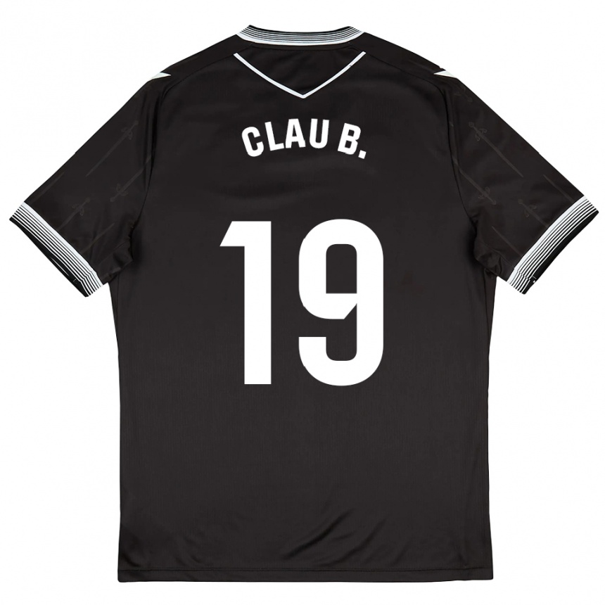 נשים כדורגל Claudia Barrios #19 שחור לבן הרחק ג'רזי 2025/26