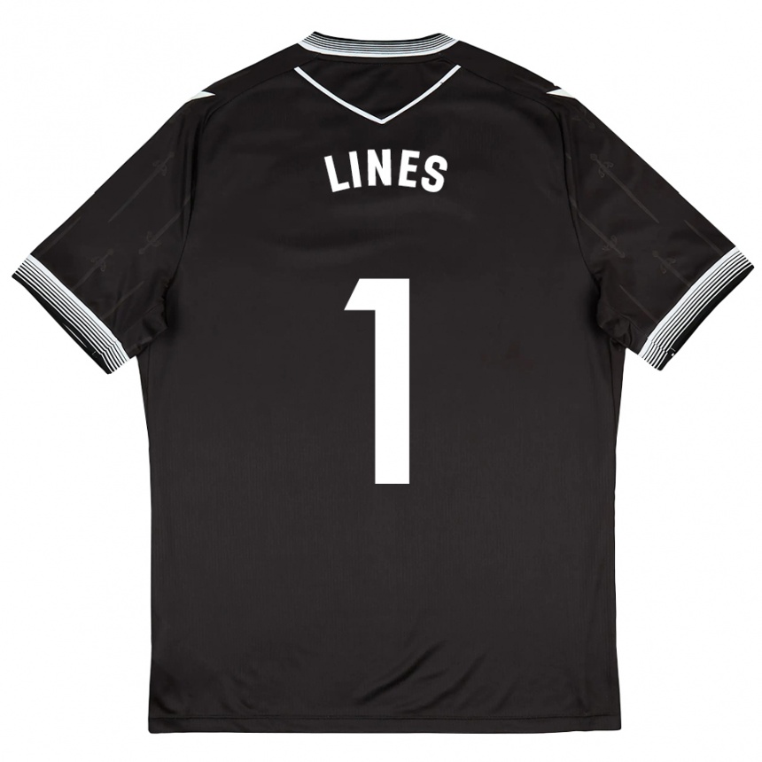 נשים כדורגל Laura Inés Aguilar #1 שחור לבן הרחק ג'רזי 2025/26