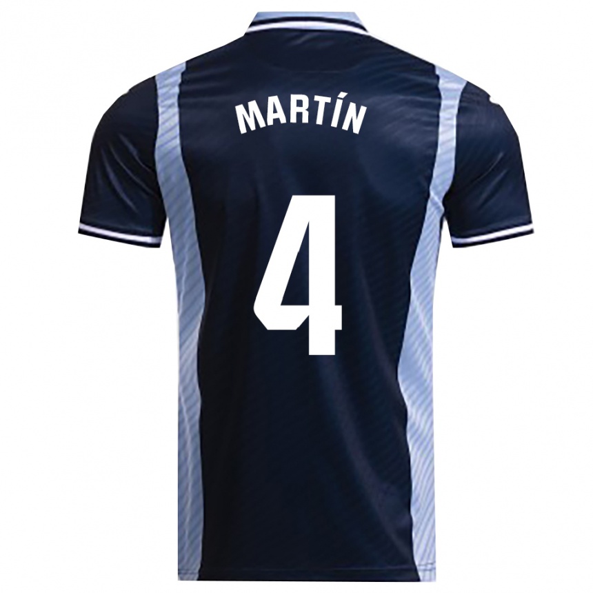 נשים כדורגל Álex Martín #4 כחול נייבי תכלת הרחק ג'רזי 2025/26