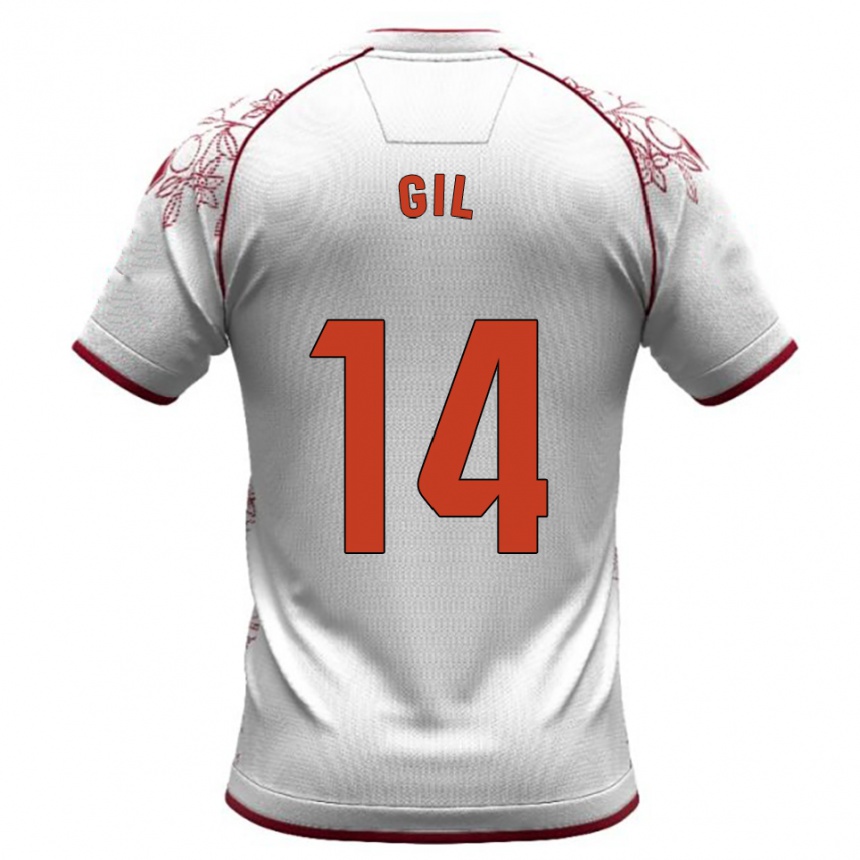 נשים כדורגל אוסקר חיל #14 לבן בורדו הרחק ג'רזי 2025/26