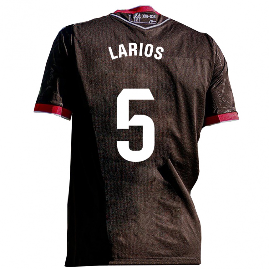 נשים כדורגל חואן לריוס לופס #5 שחור אדום הרחק ג'רזי 2025/26