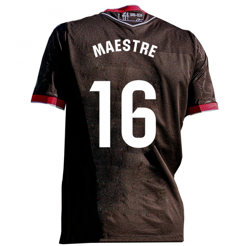 נשים כדורגל סרג'י מאסטרה #16 שחור אדום הרחק ג'רזי 2025/26