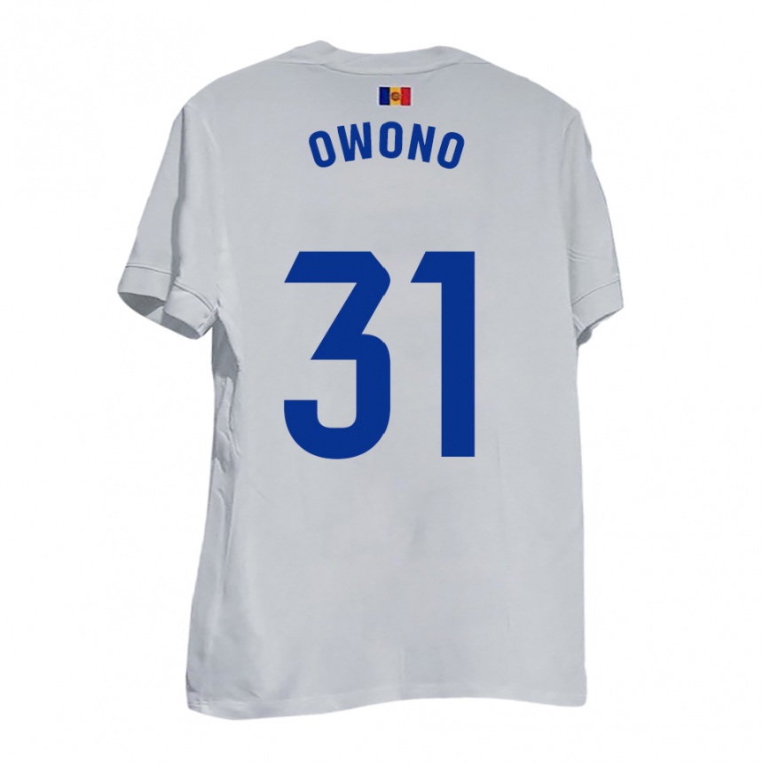 נשים כדורגל חסוס אוונו #31 לבן צהוב כחול הרחק ג'רזי 2025/26