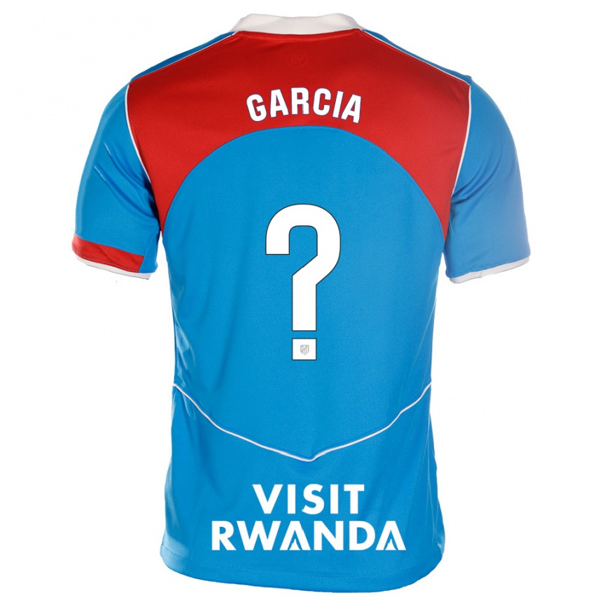 נשים כדורגל לוצ'יאנו גרסיה #0 כחול לבן ג'רזי קיט שלישי 2025/26