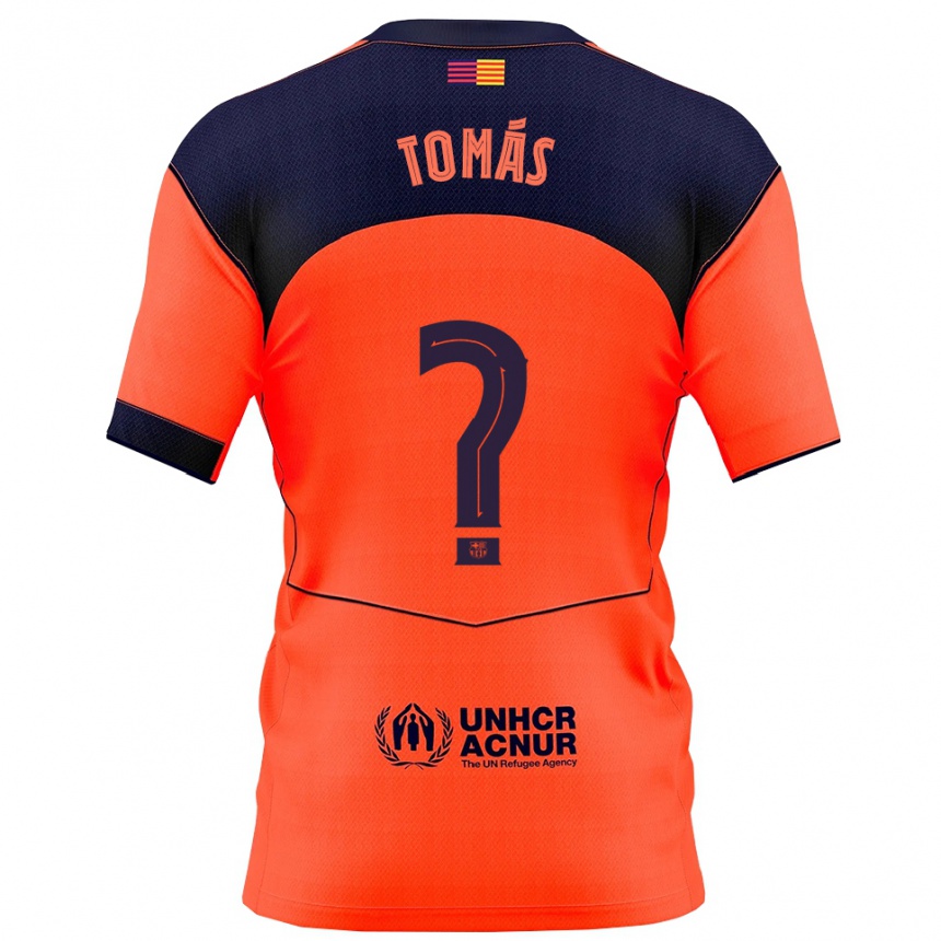 נשים כדורגל Roberto Tomás #0 כתום נייבי ג'רזי קיט שלישי 2025/26