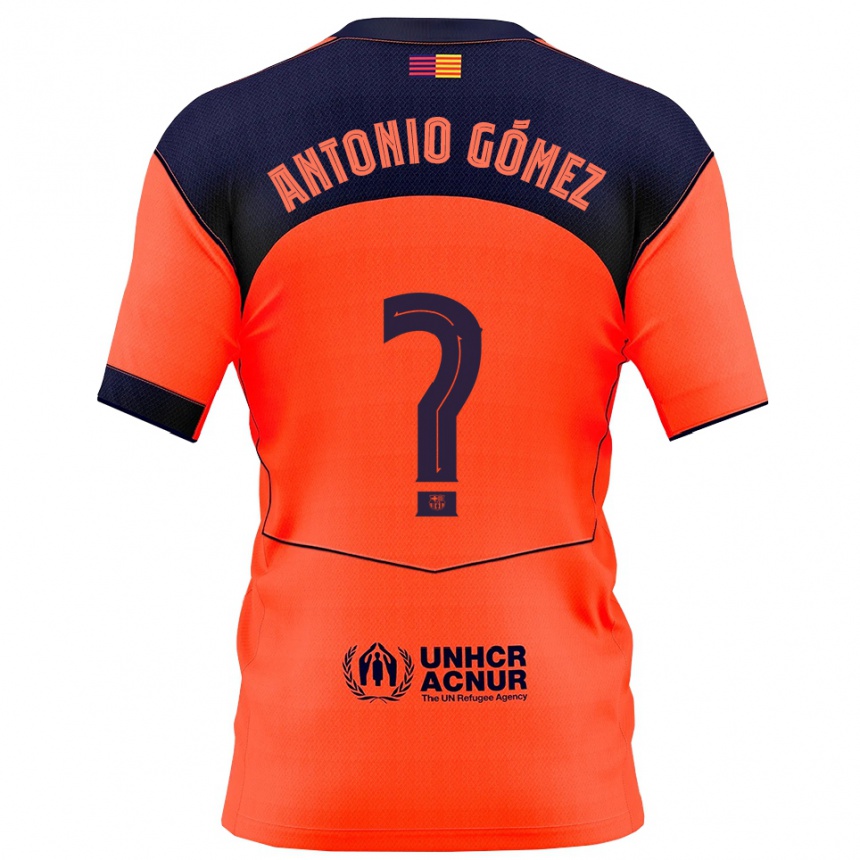נשים כדורגל Antonio Gómez #0 כתום נייבי ג'רזי קיט שלישי 2025/26