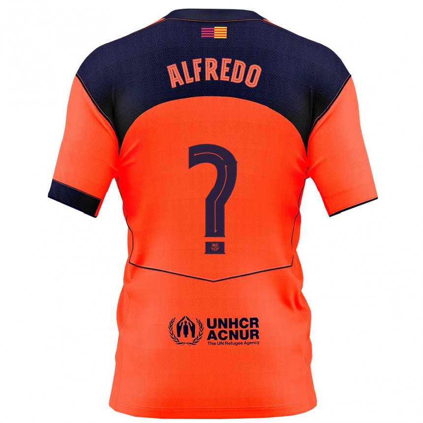 נשים כדורגל Alfredo Rodríguez #0 כתום נייבי ג'רזי קיט שלישי 2025/26