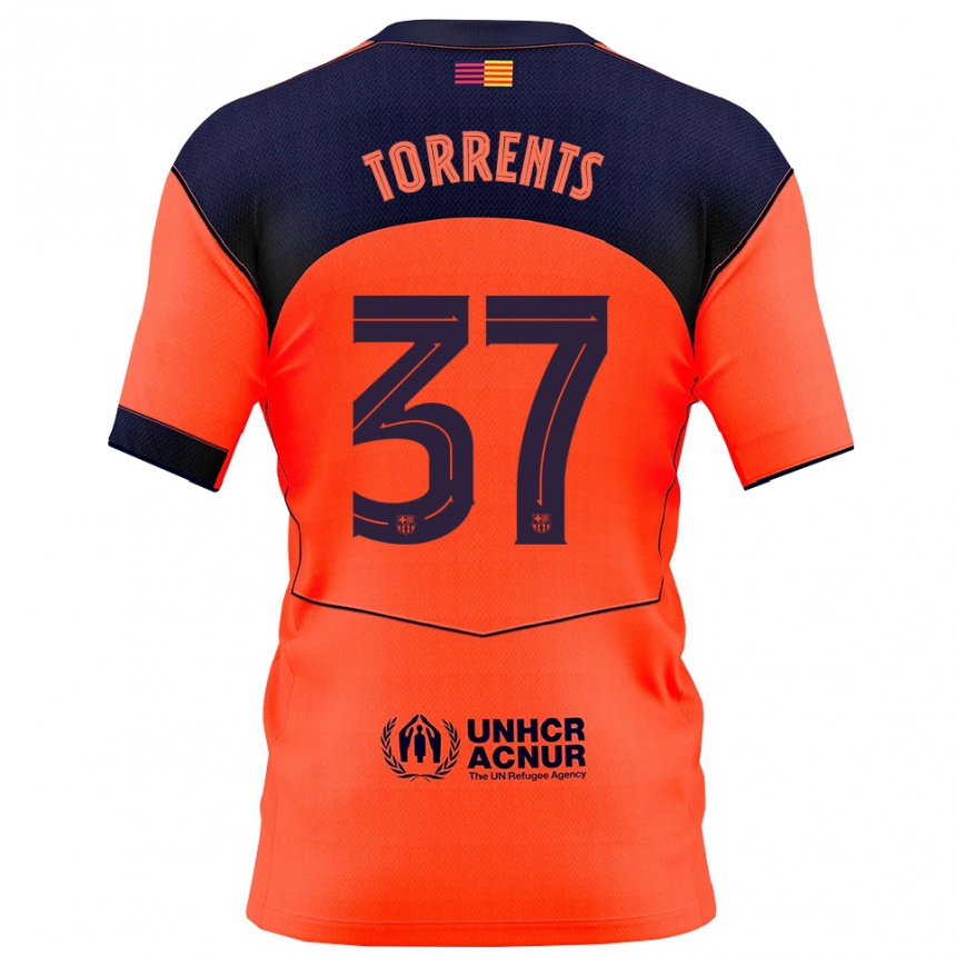 נשים כדורגל Jofre Torrents #37 כתום נייבי ג'רזי קיט שלישי 2025/26
