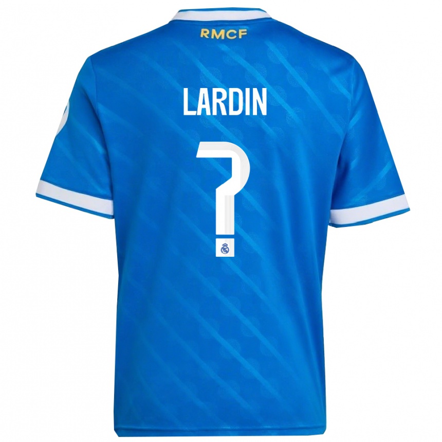 נשים כדורגל Carlos Lardin #0 כחול לבן ג'רזי קיט שלישי 2025/26
