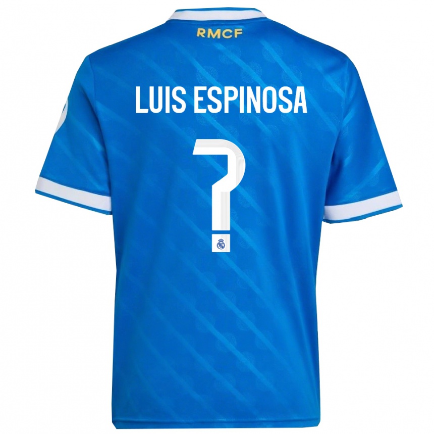 נשים כדורגל José Luis Espinosa #0 כחול לבן ג'רזי קיט שלישי 2025/26