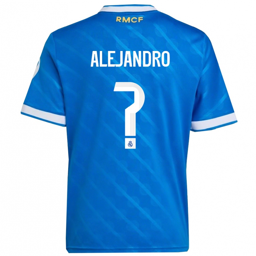 נשים כדורגל Alejandro Hernández #0 כחול לבן ג'רזי קיט שלישי 2025/26
