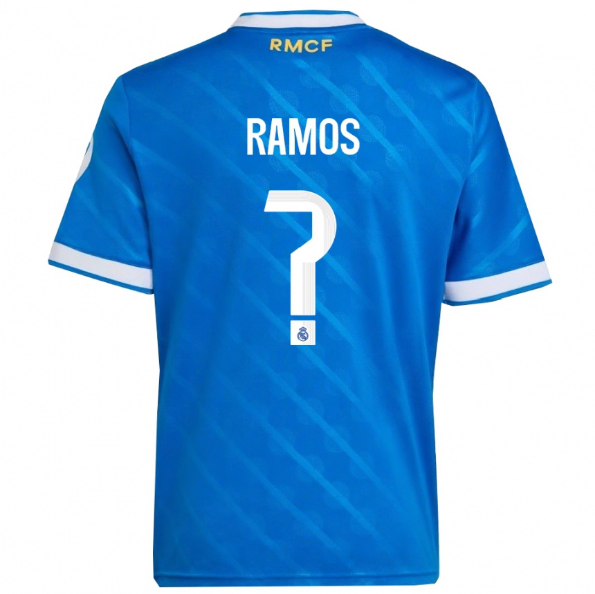 נשים כדורגל Yeremaiah Ramos #0 כחול לבן ג'רזי קיט שלישי 2025/26