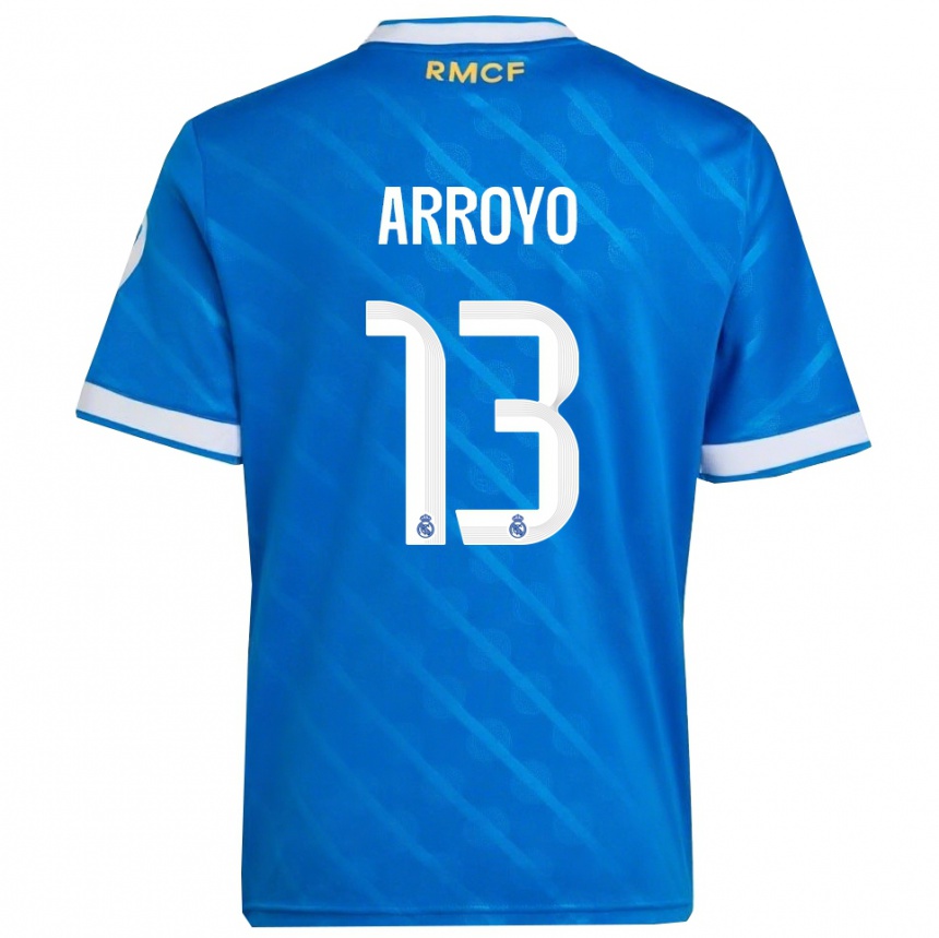 נשים כדורגל Diego Arroyo #13 כחול לבן ג'רזי קיט שלישי 2025/26