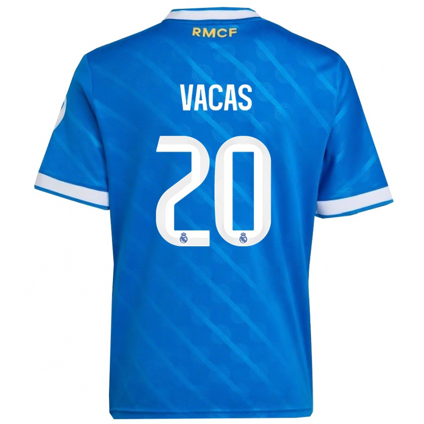 נשים כדורגל Juan Vacas #20 כחול לבן ג'רזי קיט שלישי 2025/26