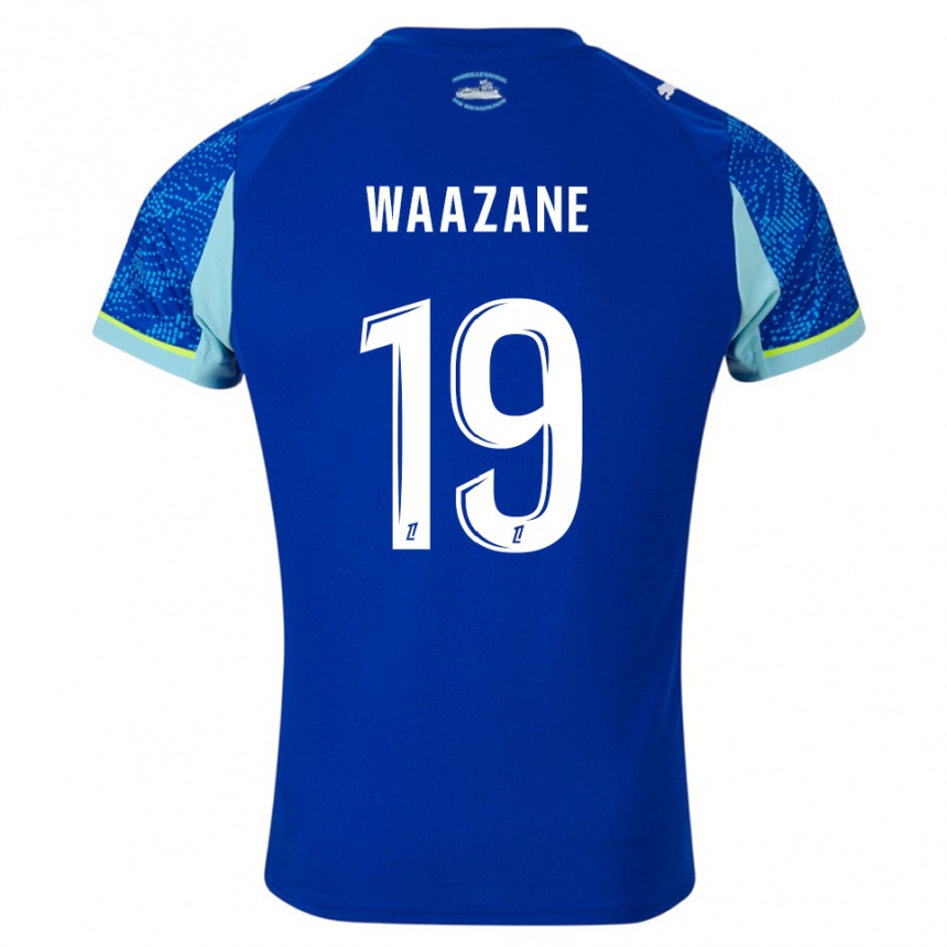 נשים כדורגל Jassim Waazane #19 תכלת לבן ג'רזי קיט שלישי 2025/26