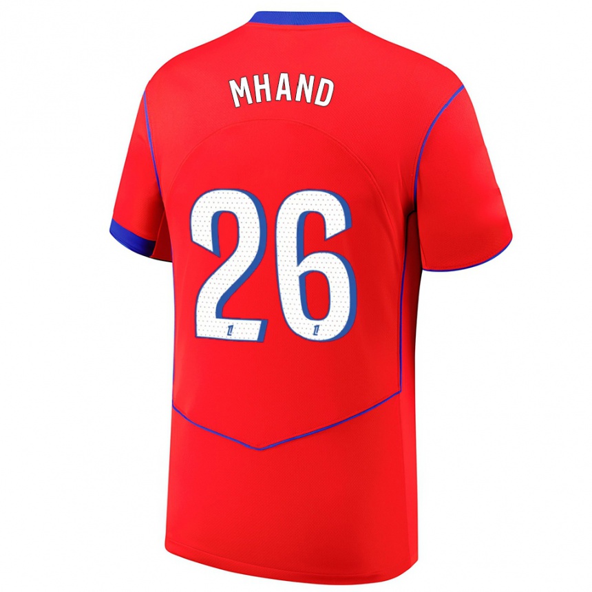 נשים כדורגל Ilian Mhand #26 אדום כחול לבן ג'רזי קיט שלישי 2025/26