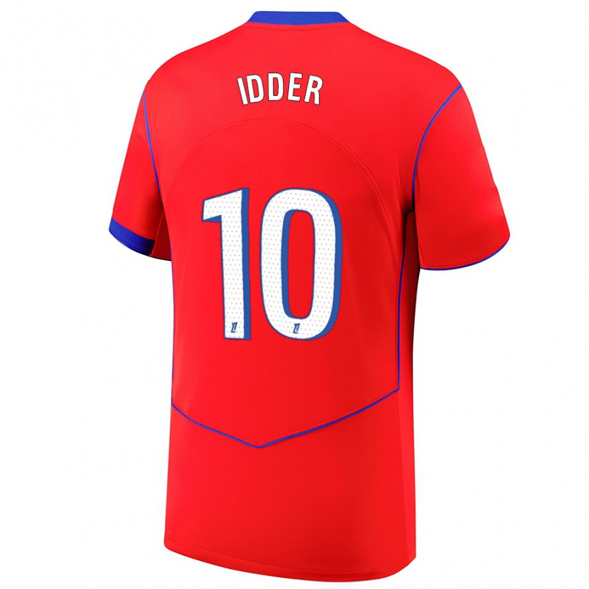 נשים כדורגל Younes Idder #10 אדום כחול לבן ג'רזי קיט שלישי 2025/26