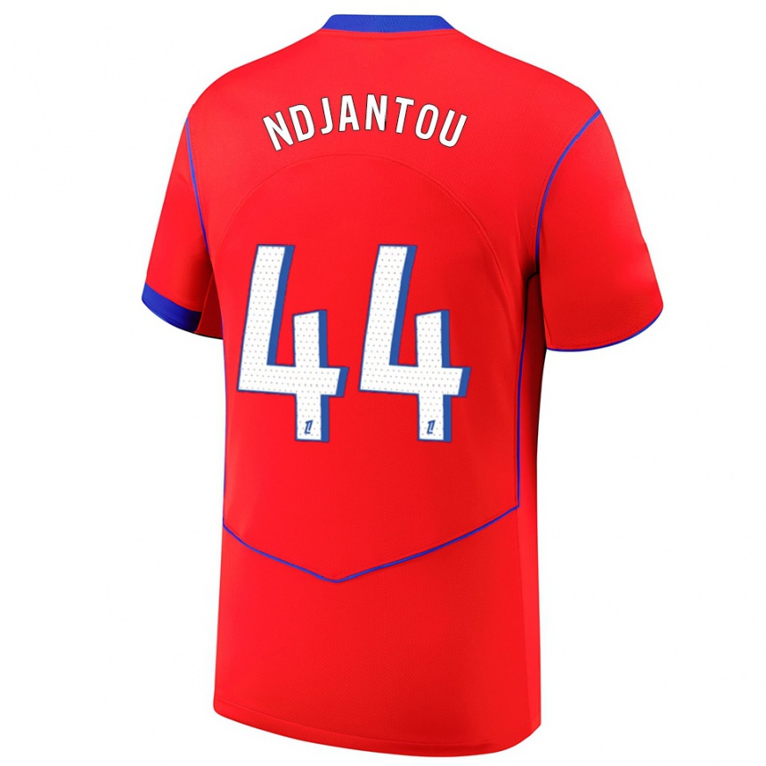 נשים כדורגל Quentin Ndjantou #44 אדום כחול לבן ג'רזי קיט שלישי 2025/26
