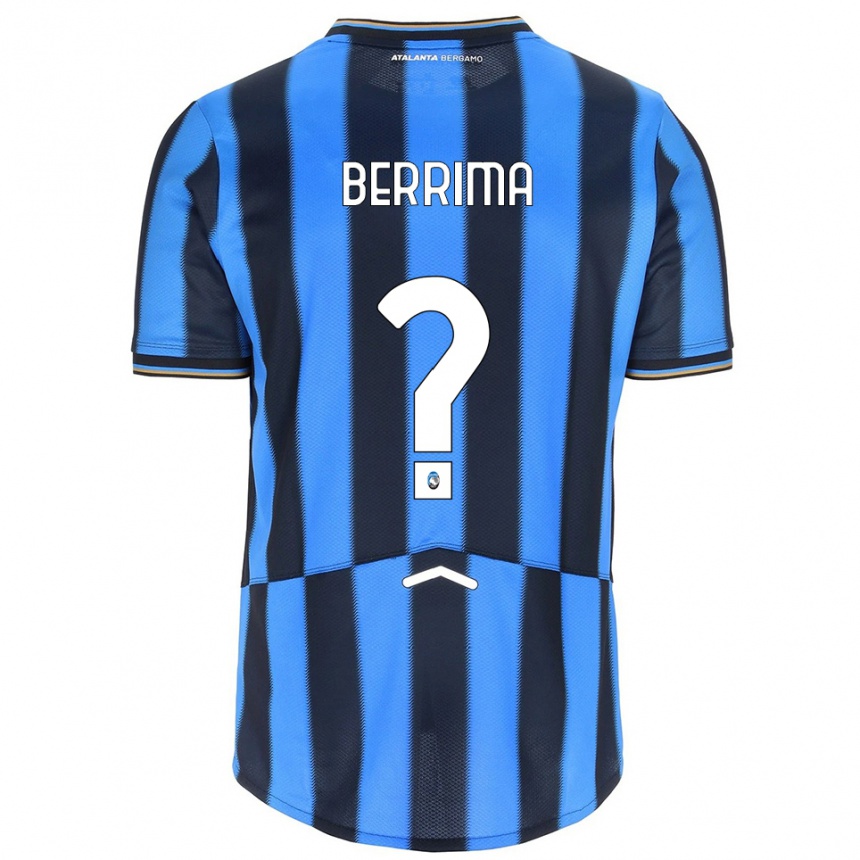 ילדים כדורגל Salim Berrima #0 תכלת שחור ג'רזי ביתית 2025/26